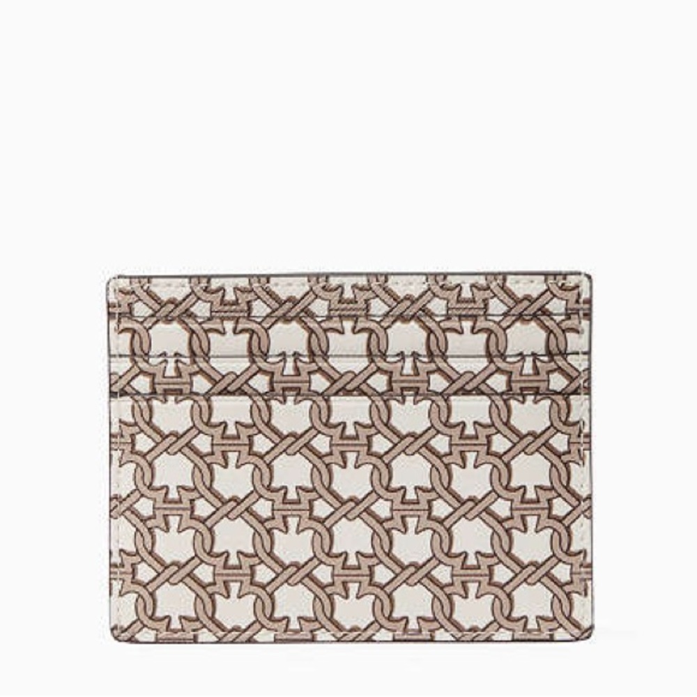 HOLIDAY PRICING! NWT Kate Spade Grey Chain Link Cardholder